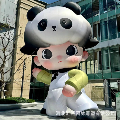 玻璃钢卡通雕塑户外创意公仔潮玩IP形象人物动物园林景观美陈摆件
