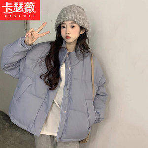 羽绒棉服少女冬装2023年新款初中高中学生加厚保暖面包服棉衣外套