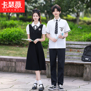 学院风假两件女裙班服套装六年级初三高三毕业礼服校服合唱演出服