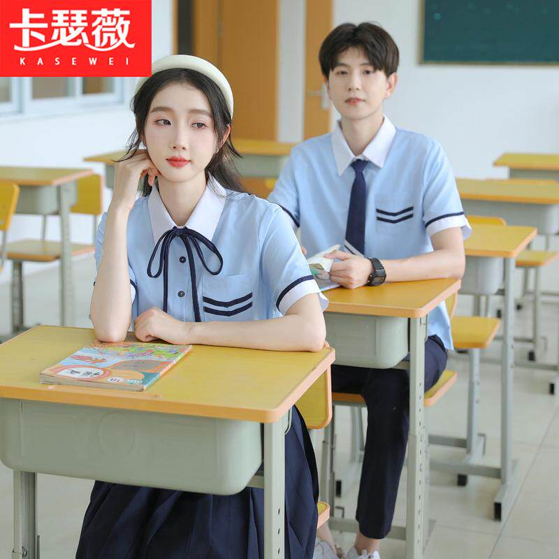情侣装合唱演出服毕业服学院风初中高中生小学生班服套装jk制服夏