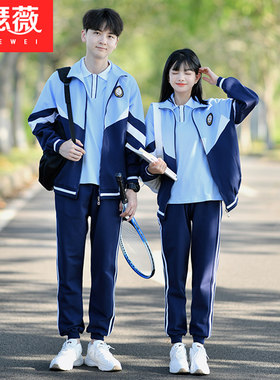 套装班服短袖t恤学院风运动服