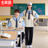 初中生班服夏季 毕业照合唱演出服高中生运动会成人礼校服定制潮