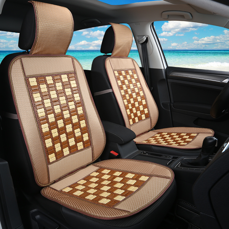 夏季单个竹片通风凉席汽车坐垫