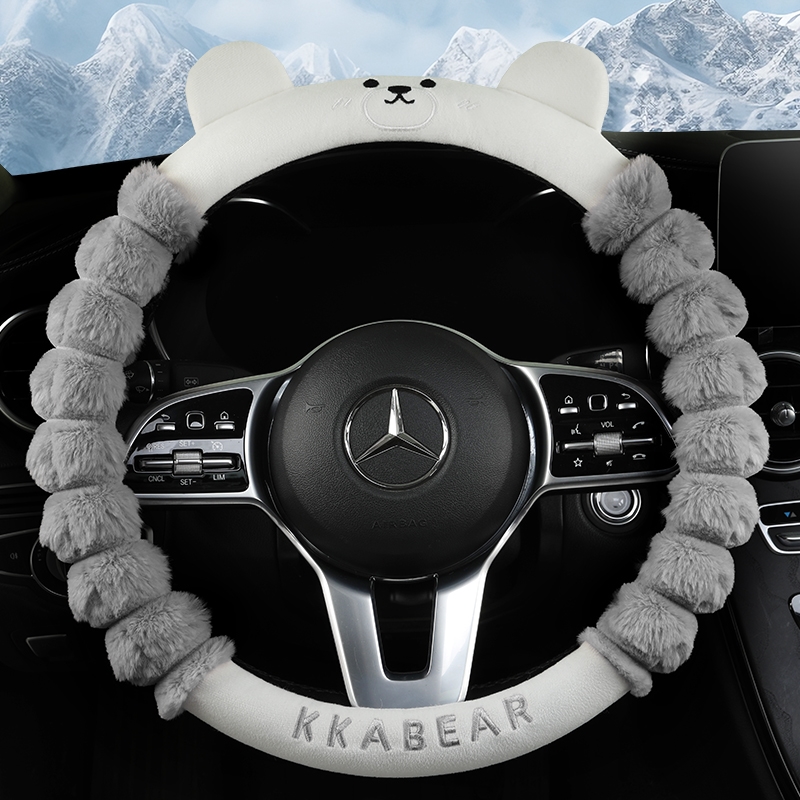 冬季短毛绒面汽车方向盘套子通用把套东风风神A9A30H30L60A60