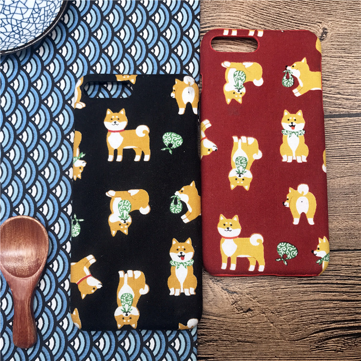 原创超萌可爱柴犬日系和风情侣手机壳8plus/X/11适用华为/苹果壳
