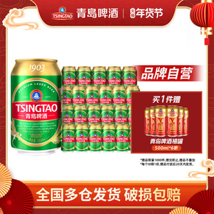 青岛啤酒精酿1903四季常青系列小罐易拉罐330ml*24听整箱包邮
