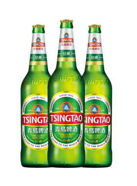 青岛啤酒经典600ml*12瓶包邮