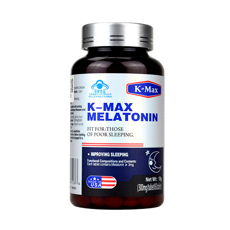 美国原装进口康麦斯牌美康宁(褪黑素)片60片改善成人中老人群睡眠