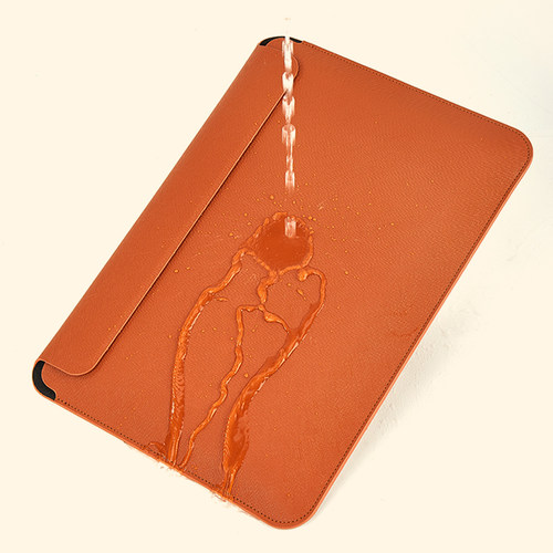 简约PU磁吸内胆包适用苹果MacBook Air13 14 16寸笔记本内胆包防水PU皮电脑保护套磁吸开合手拿包