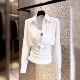 衬衫 有型气质长袖 显瘦白色假两件上衣女2026春季 休闲百搭日常修身
