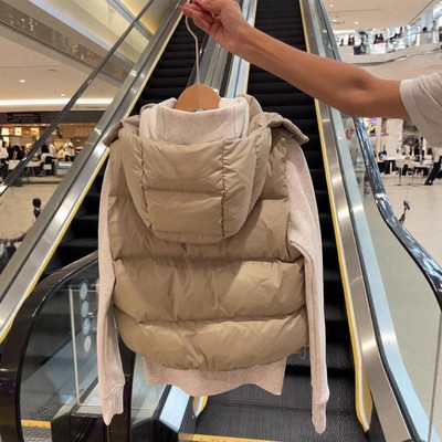 韩系叠穿羽绒棉服马甲女