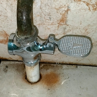 冲洗阀延时便池冲水阀大便脚踏阀6分1寸蹲便器全铜快开脚踏式