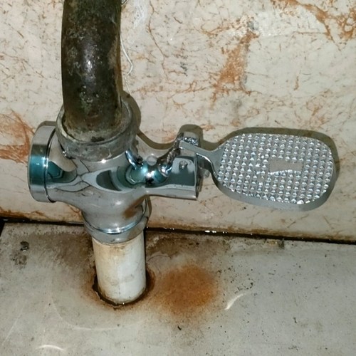 冲洗阀延时便池冲水阀大便脚踏阀6分1寸蹲便器全铜快开脚踏式.