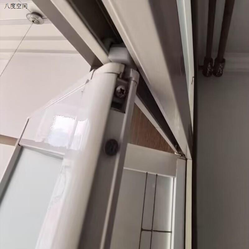 老款折叠门塑料五金配件轨道上吊轮卫生间铝合金隔断推拉门滑轮.图片