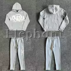 Drill Syna World Hip-Hop Street Rap Casual Sports Hooded Sweatshirt and Sweatpants Loose Sports Suit