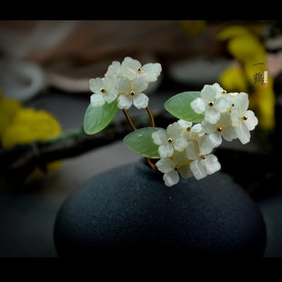 原创新品【素雅小花钗】明制古风小花u型钗点缀简约 汉服仙女古装
