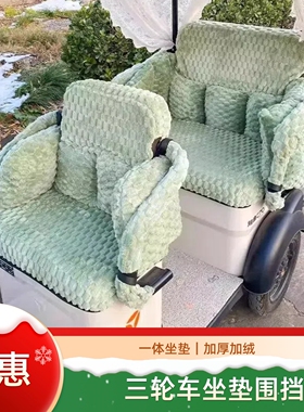 大安苏SU8pro台铃X18艾美达P70雅迪闪靓电动三轮车座套垫全包加厚