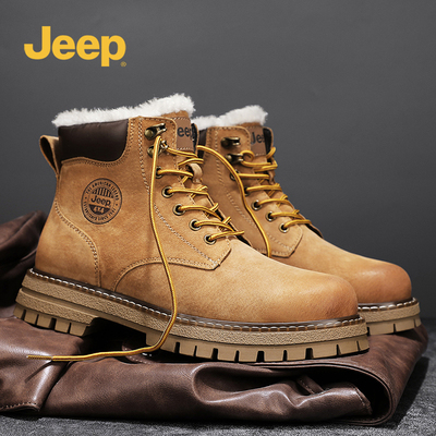新款加厚加绒保暖棉鞋男士马丁靴