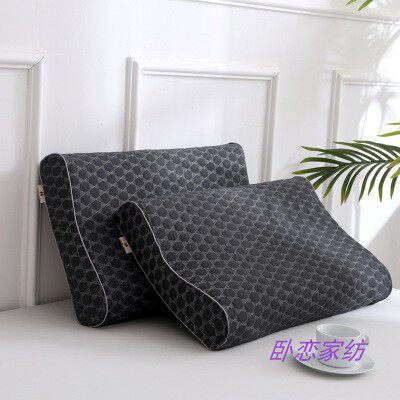 枕头加工定做乳胶枕套石墨烯乳胶枕远红外磁疗枕芯保健按摩颈椎枕