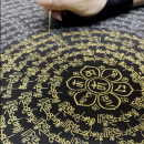 六字真言唐卡手绘diy材料临摹挂画装 饰成人画画填色diy涂色唐卡