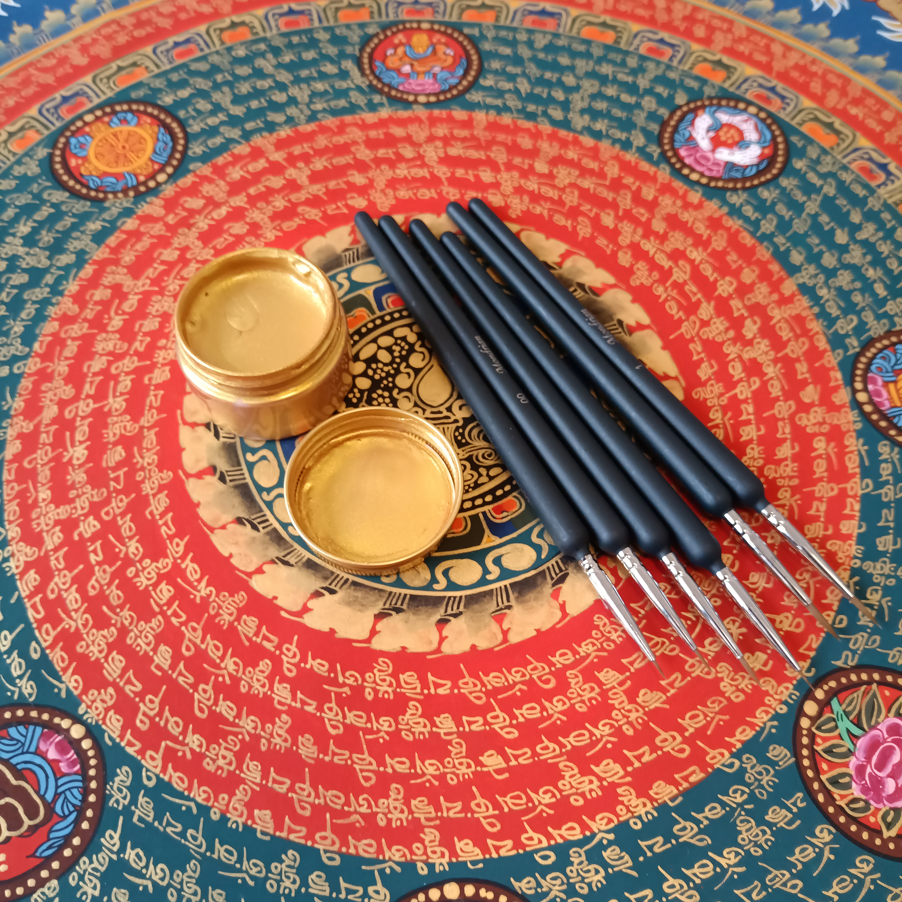 唐卡描金金粉颜料套装