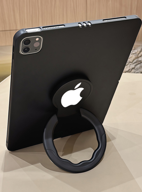 适用iPad Mini6/7保护套ipadMini1/2/3/4/5 平板壳ipadmini支架外套iPad 11寸2025款黑色tpu全包防摔软后盖壳