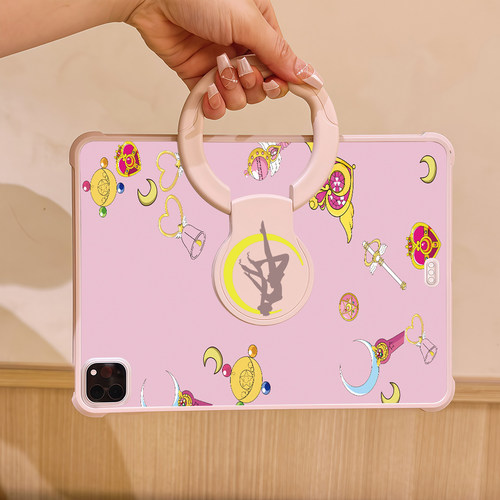 适用联想小新pad保护套2024款11英寸手提360度旋转TB330XU亚克力全包防摔M11平板电脑TB330FU横竖支撑彩绘壳