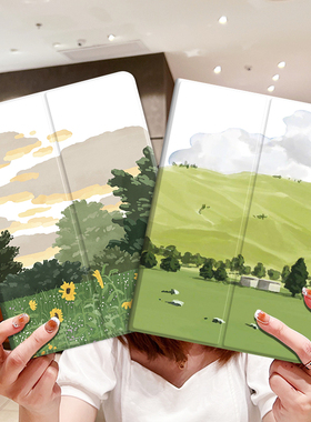 适用三星T307平板8.4英寸保护套T590/T595C新款T800/T805C保护壳T550/T555C/P550/P555C彩绘外套子s8+12.4