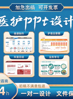 医学护理PPT代制作代写品管圈pdca年终总结进修汇报竞聘述职qcc