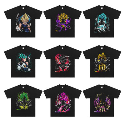 DRAGON BALL七龙珠T恤漫画复古短袖孙悟空多形态孙悟饭超级赛亚人