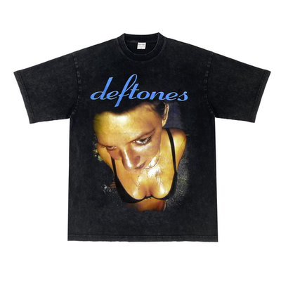 朋客乐队 Deftones Around the Fur 摇滚嘻哈街头复古长短袖T恤潮
