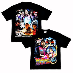 The Future 科幻电影美式 T恤潮 回到未来 复古vtg纯棉短袖 Back