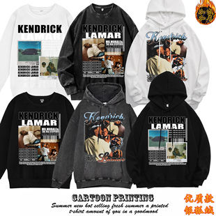 Kendrick Lamar tee功夫肯尼欧美卫衣DAMN男女宽松复古外套秋冬宽