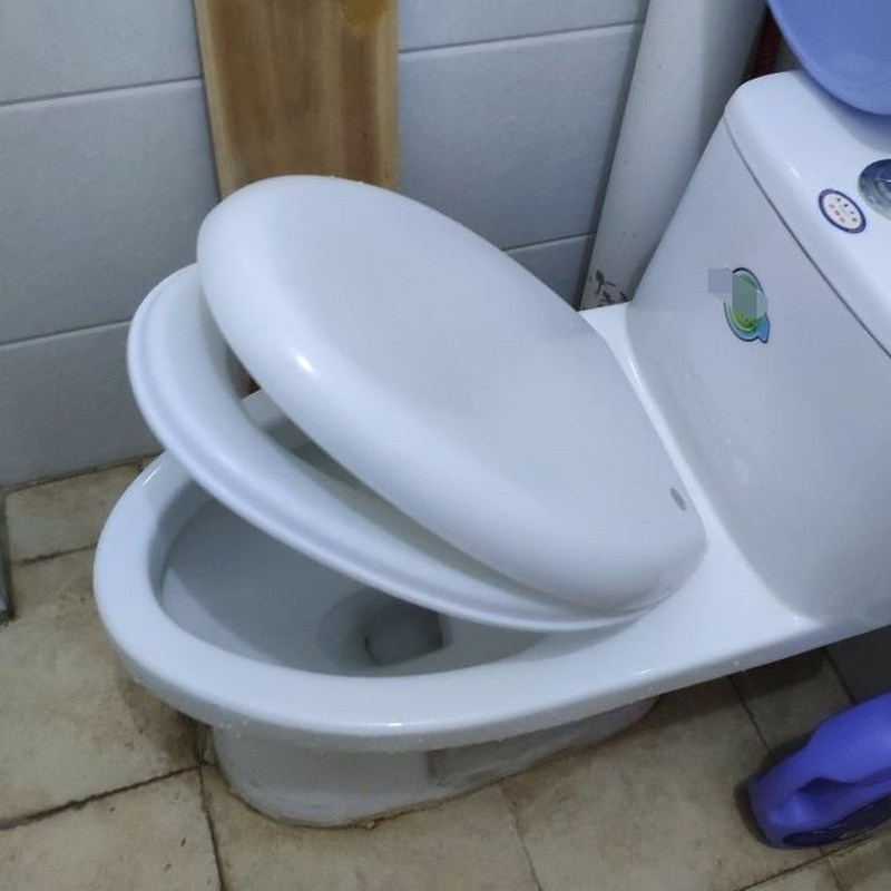 UVO型老式缓降快拆坐便盖器U型V型O型坐便器通用款马桶圈盖子加厚