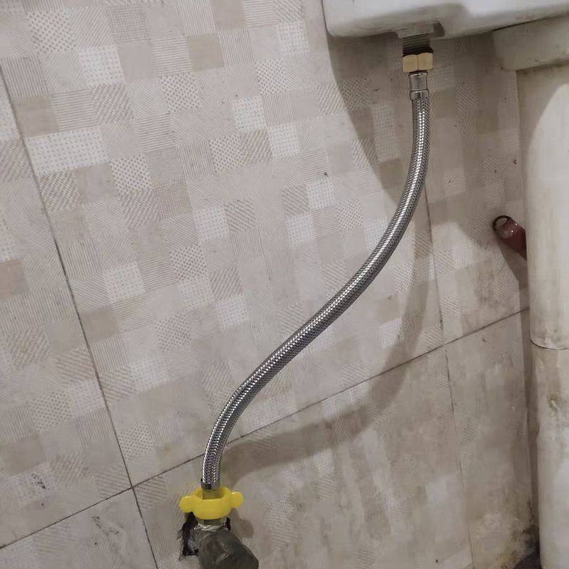 304不锈钢热水器进水软管卫浴配件高压管编织管4分连接钢丝马桶