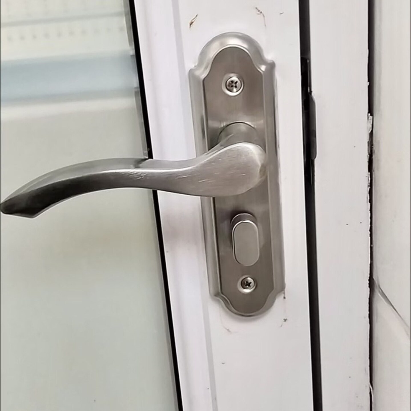 单舌铝合金锁卫浴锁洗手间把手浴室锁无钥匙室内门把手防锈防水