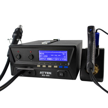安泰信ATEEN焊台电烙铁镊子热风枪吸锡焊台四合一500w  MS-900