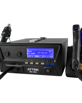 安泰信ATEEN焊台电烙铁镊子热风枪吸锡焊台四合一500w  MS-900