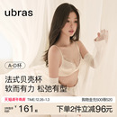 虞书欣同款ubras王妃蕾丝法式内衣缎面聚拢性感无钢圈文胸罩套装
