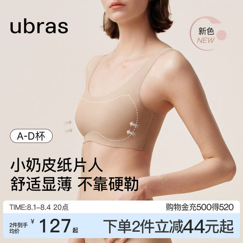 ubras小奶皮纸片人显瘦内衣