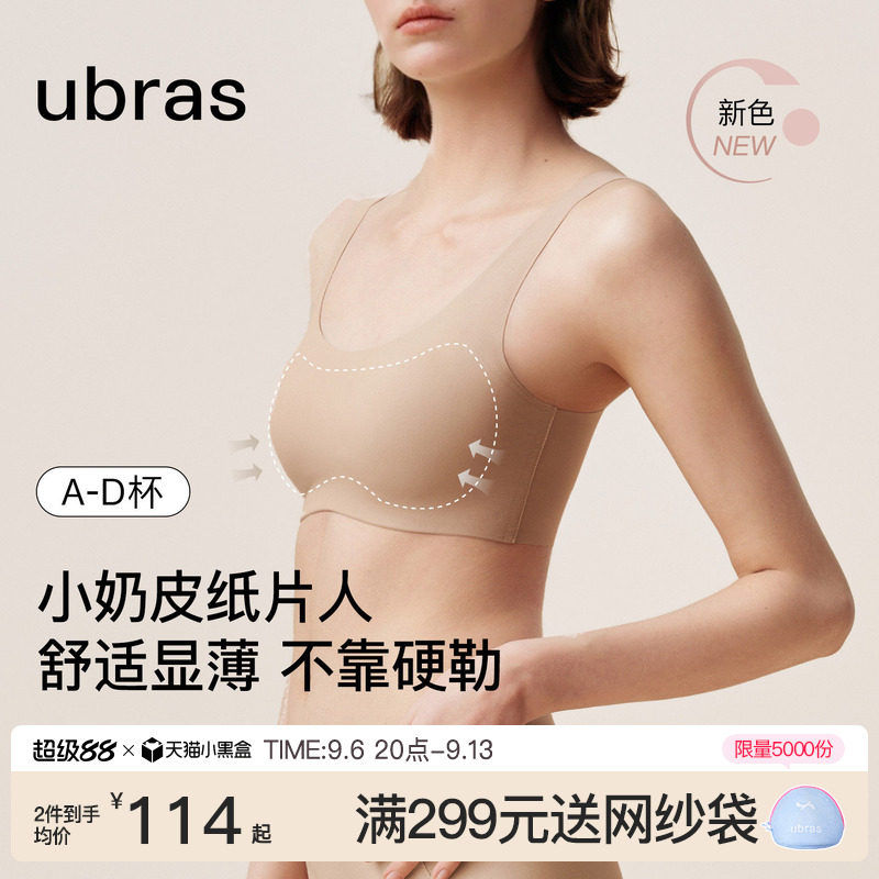 ubras小奶皮纸片人显瘦内衣图片