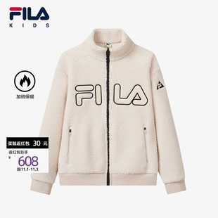 新款 EARTH联名系列儿童外套冬季 男中大童户外加绒上衣 BBC FILA