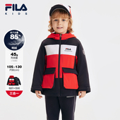 新款 FILA斐乐童装 儿童羽绒服2025年春季 男童小童三合一外套两件套