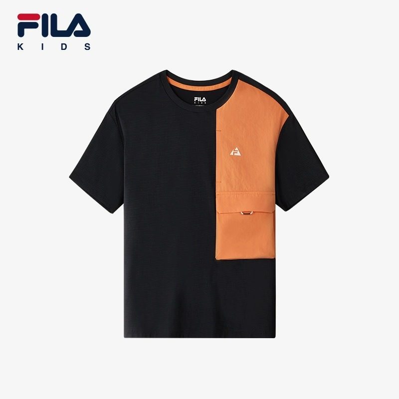 FILA斐乐儿童休闲运动上衣夏新款中大童男童凉爽透气排汗短袖T恤,童装/婴儿装/亲子装,T恤,淘宝优惠券,粉丝福利购,淘宝优惠卷