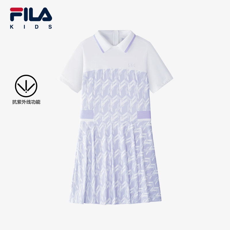 【抗紫外线】FILA斐乐儿童连衣裙2025夏季新款大童高尔夫POLO裙子,童装/婴儿装/亲子装,连衣裙,淘宝优惠券,粉丝福利购,淘宝优惠卷