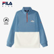 新款 FILA斐乐童装 儿童卫衣2025年冬季 男童中大童运动加绒套头上衣