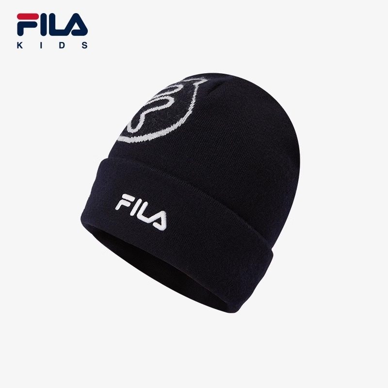 FILA斐乐儿童羊毛针织帽可爱2024冬季新款男女童中大童保暖帽子潮,童装/婴儿装/亲子装,帽子,淘宝优惠券,粉丝福利购,淘宝优惠卷