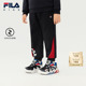长裤 2025年冬季 新款 FILA斐乐儿童童装 男童小童休闲宽松针织裤 子