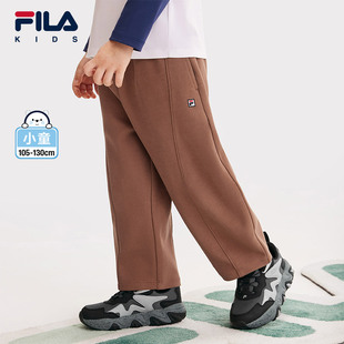 男童小童運(yùn)動(dòng)褲 FILA斐樂童裝 子 休閑長褲 新款 兒童彎刀褲 2025年春季