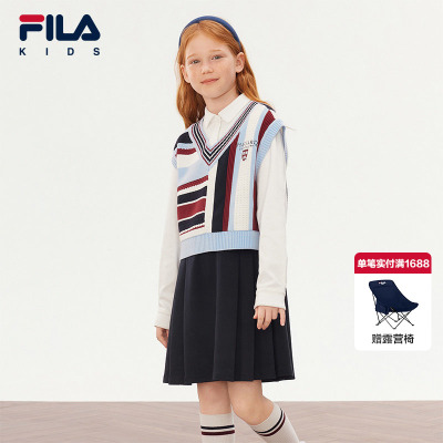 FILA斐乐女童针织连衣裙